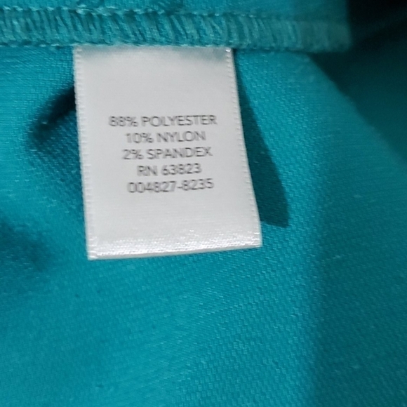 Christopher Banks Polyester Turquoise Nylon Jacket - Picture 4 of 5